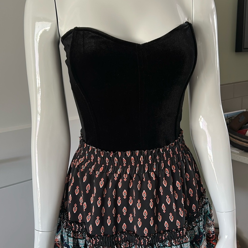 Leith Velvet Stretch Bustier - Picture 11 of 13